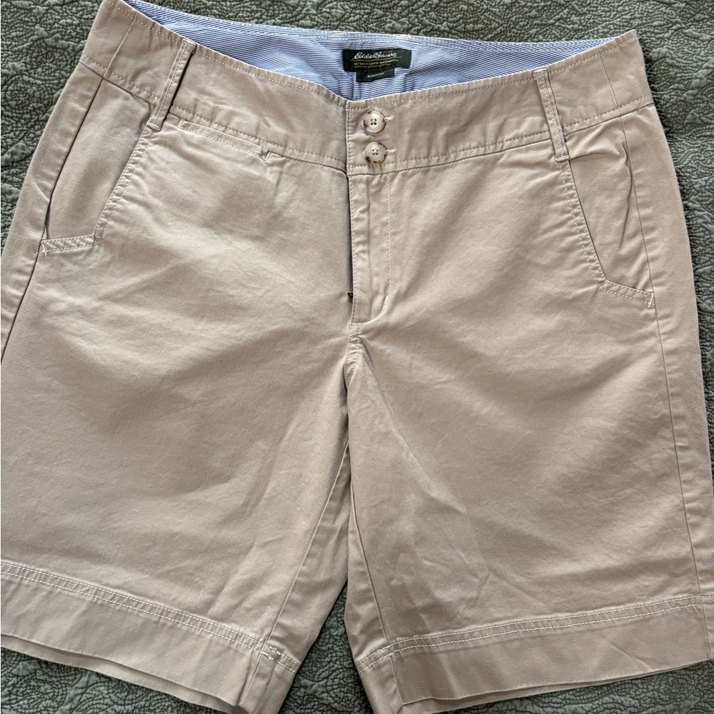 Eddie Bauer Beige/Tan Women's Bermuda Shorts